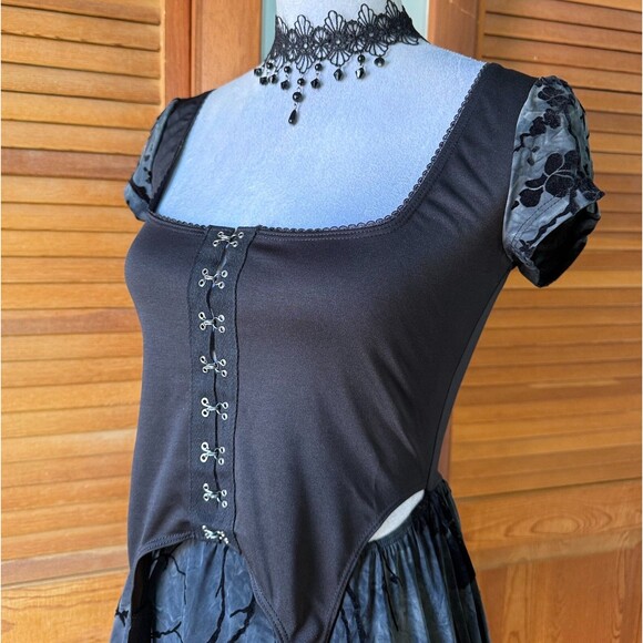 Dolls Kill Garden Goth Beautiful Disaster Garter Pixie Fairycore Dolly Dress XXL - Picture 7 of 12